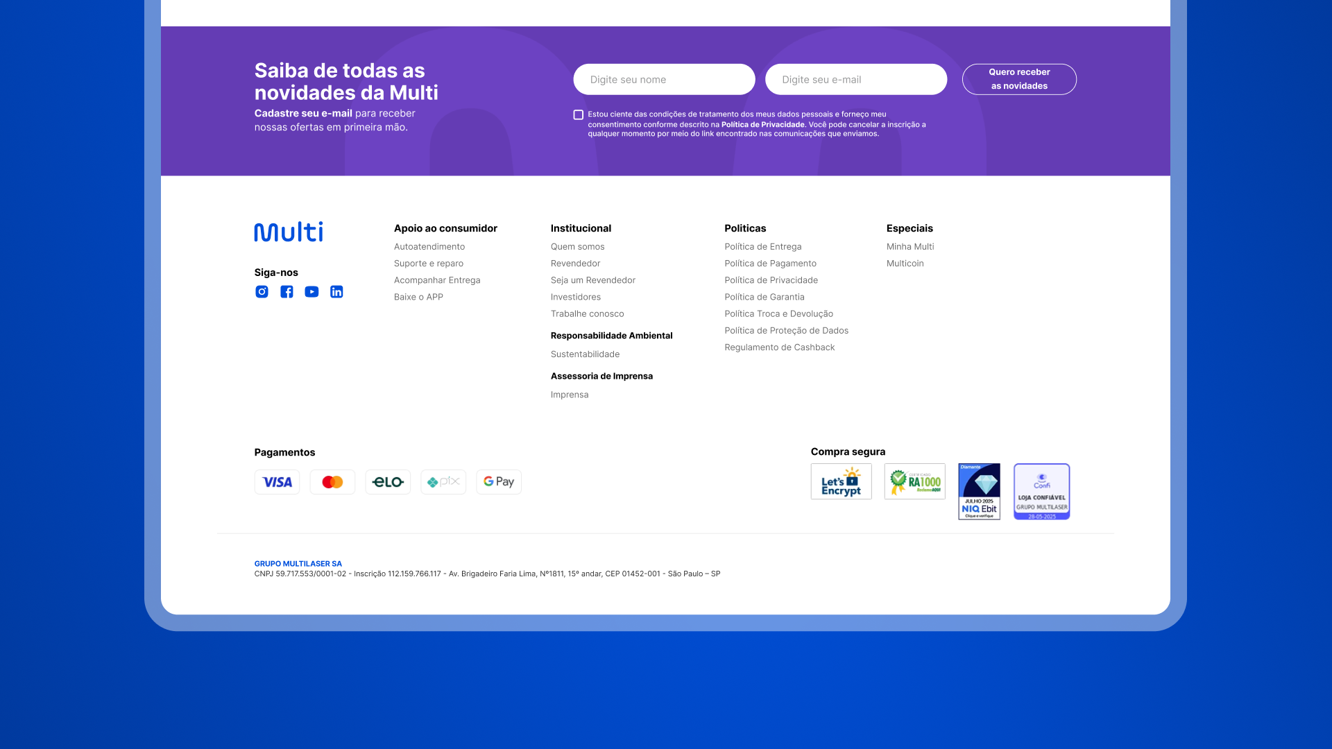 E-commerce Grupo Multilaser - 3